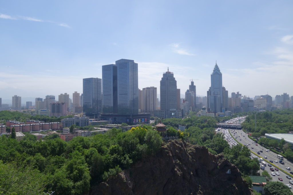 A 2017 shot of Urumqi (乌鲁木齐).